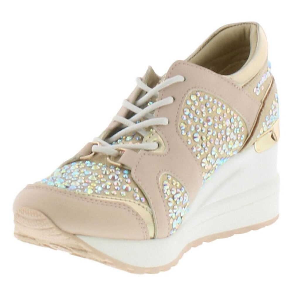 NIB MICHAEL MICHAEL KORS BIG KIDS GIRLS NEO KRYSTAL ATHLETIC SHOES US5 - Picture 8 of 9
